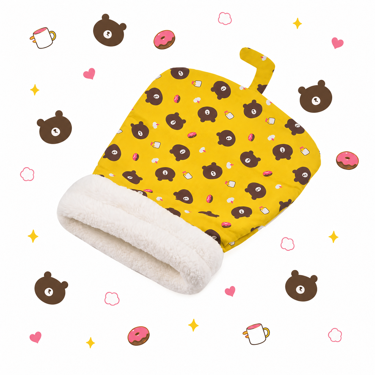Cozy Hideaway Cat Bed with Warm Plush Lining